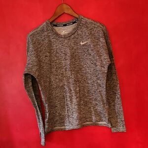 Nike Therma Sphere Element Long Sleeve Top Heathered Grey Medium
